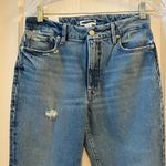 Good American  Womens Blue Denim Flare Jeans Size 6 28 Distressed High Rise Photo 1
