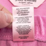 Juicy Couture  Velour Pajama Set Size XL Pink Crown Logo Y2K Rhinestone McBling Photo 11