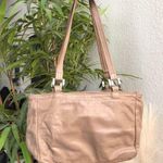 Sassafras 90s Vintage Y2K Beige Tan Khaki Cream Genuine leather shoulder hand bag purse silver hardware #cottagecore #coquette  Photo 1