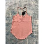 Chaser NWT! Dusty Pink Front Cut Out Cami Tank Top Medium Photo 2