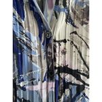 Ny Collection  Womens 2X Sheer Button Front Blouse Artsy Pleat‎ Photo 3