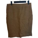 J.Crew Warm Tan Wool Pencil Skirt Photo 0