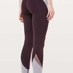 Lululemon In Movement Blocked Tight in Plum Shadow Everlux 25” Photo 0