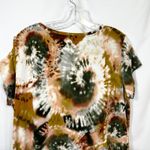 Vera Wang Simply XL Top Pleat Layered Tie Dye Lagenlook Ruffle Short Sleeve 603 Photo 8