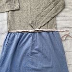J. Crew Factory sweatshirt chambray skirt dress. Gray Size XXS Photo 6