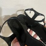 Coach  Piccadilly Black Ankle Strap Jelly Thong Sandals Women's US 10 / 40 Photo 3