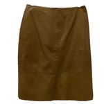 Banana Republic 100% Genuine Leather Brown Skirt 8 Photo 5