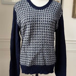 Vintage sp. A Garbo Roma Piazza Di Spagna Sweater 42 L Blue Size L Photo 0