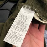 Madewell Pleat Sleeve Shrunken Hoodie Sweatshirt Olive Green Heathered XXS Photo 3