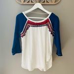 Free People  Ritu Embellished Boho Top Sz Small Photo 1
