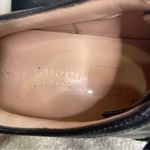 Gucci  Womens Leather Peggy‎ Signature Stripe Platform Sneakers Black Size 34 4 Photo 11