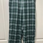 Hollister  Green Plaid Flannel Pajama Pants Photo 0