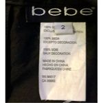 Bebe Skirt Womens 2 Used Black Silk Metal Coins Photo 9