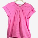 Dylan pink XS short sleeve tee henley flutter sleeve Photo 0