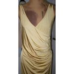 New Womens 8 NWT Dress 44 Betta Beach Gold Split leg Tank Sexy Silky Italy Polya Photo 3