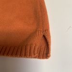 Rafaella Sweater Womens Small Orange Cotton Knit Cowl Neck Pullover 3/4 Sleeves Photo 1