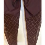 Victoria's Secret ‎ M Victoria Sport Metallic Mesh Knockout Tight Leggings Maroon Photo 5