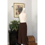 Le Suit Vintage Brown Skirt For Women Size 14 Lined Zipper Back Photo 3