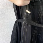 Cabana Life Metallic One Shoulder Maxi Dress in Black Gold Size M Photo 7