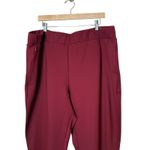 Universal Standard  Womens Red Burgundy Ponte Pull On Pants XL Office Holiday Photo 1