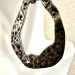 Silver tone teardrop chain earrings Photo 8