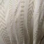 Elan Off White With Golden Pattern Pocketed Maxi Dress Small Photo 2