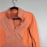 Zella  Womens 1/4 Zip Athletic Pullover‎ Orange Sz S Photo 2