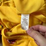 Socialite  Yellow Floral Front Tie Romper with Pockets Size M NWT Photo 10