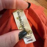 Orange embroidered sunflower v neck x Size L Photo 2