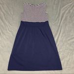 Suzy Chin for Maggy Boutique Navy Dress EUC Sz 8 Blue Photo 5