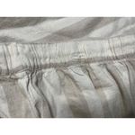 Ellen Tracy Linen Blend Pants Striped Drawstring Pockets Cropped XL Photo 3