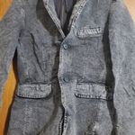 Zip Up Hoodie/Denim Jacket Gray Size XS Photo 4