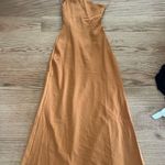 Charcoal clothing linen one shoulder dress Size 2 Photo 1