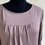 Bump Couture Maternity Top Dress Size Medium Brown Short Sleeve Tunic Womens Photo 1