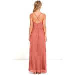 Lulus NEW Lulu’s Depths of My Love Terracotta Maxi Dress Small Photo 2