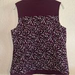 Chico's Weekends by 1 Medium Full Zip Vest Jacket Burgundy Sleeveless Photo 6