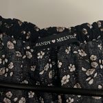 Brandy Melville  Black Floral Blouse Photo 1