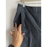 Ann Taylor Chambray Wide Leg Crop Pants Women's Size 10 Business Casual Travel Photo 3