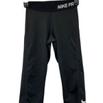 Nike  Pro Capri Training Leggings Womens XS Black Dri-Fit Workout Pants Used Photo 0
