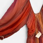 Jen's Pirate Booty Jen’s Pirate Booty Crystalize Boho Crinkle Chiffon Mini Dress Painted Desert XS Photo 4