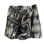 TERI JON | Black and White Grosgrain Graphic Pleated Party Skirt | Size 14 Photo 0