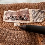 VTG 70s Women’s Sz: S The Silk Workshop Open Side Tan Pullover Cable Knit Vest. Photo 6