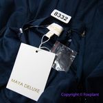 New! Maya halterneck midi tulle dress‎ tonal delicate sequin navy size 2 Blue Photo 13