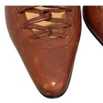 Vintage Antonio Barbato Brown Italian Leather Pointed Photo 7