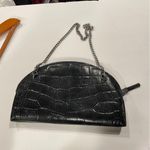 Eric Javitz New York old money black leather half moon on a chain mini bag Photo 4