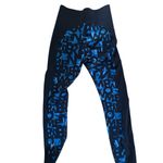 Sweaty Betty  Power Full Length High Waisted Printed Navy Legging Sz L NEW Photo 5
