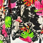 Harvé Benard Harve Benard Tropical Floral Print Blazer Bold Vintage Jacket Padded‎ Lined 90s Photo 3
