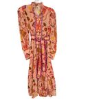 Celia B Orchid Midi Dress In Peach Size S Photo 5
