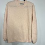 Vince Fuzzy Light Pink Alpaca Blend Knit Pullover Crewneck Sweater Size S Photo 0
