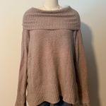 French Connection Tan Fold Over Sweater Photo 0